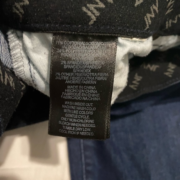 Jones New York Dark blue comfort waist straight jeans size 4 - Picture 4 of 10